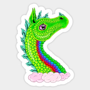 Green Air Dragon Sticker